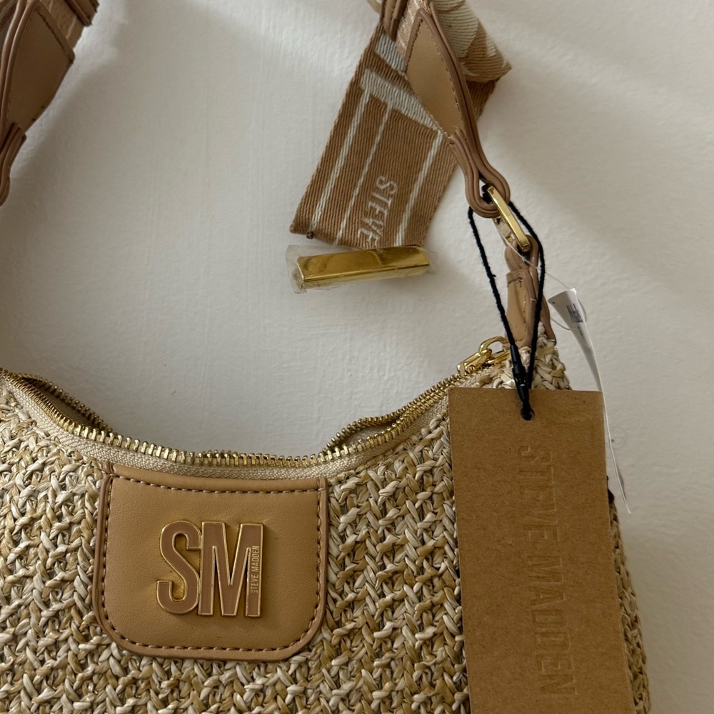 Steve Madden Beige and Tan Shoulder Bag - Picture 3 of 3